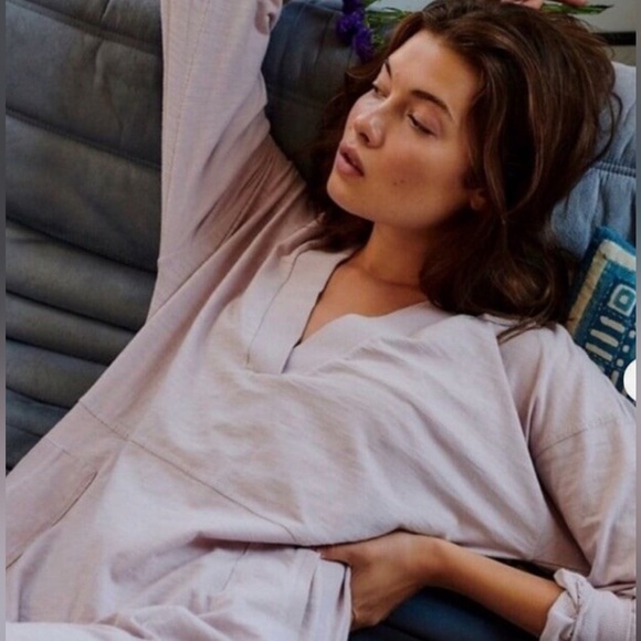 Free People Pants - Free People Soft Blush V-Neck Relaxed Jumpsuit